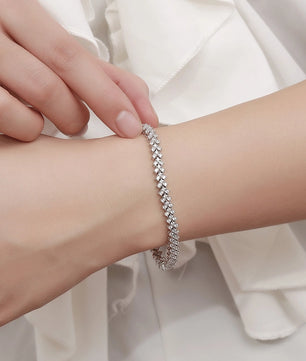 D Color Full Moissanite Tennis Bracelet - Ornalux