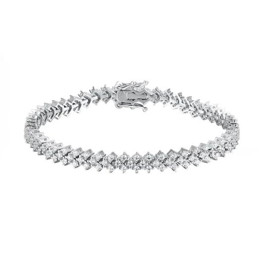 D Color Full Moissanite Tennis Bracelet - Ornalux