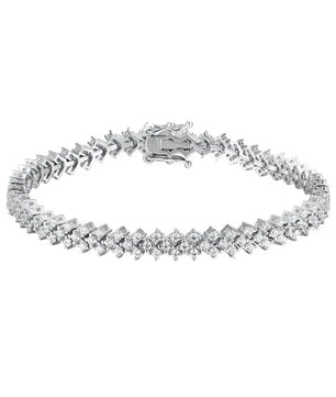 D Color Full Moissanite Tennis Bracelet - Ornalux