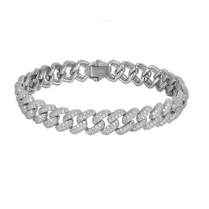 Cuban Bracelet High Carbon Diamond Finish - Ornalux