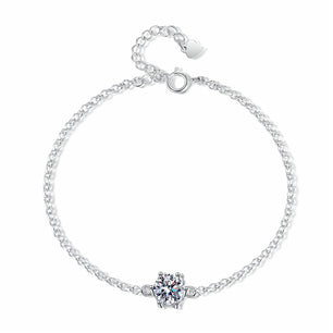 1CT Moissanite Bracelet - Adjustable Chain - Ornalux