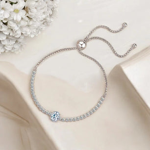 1.7CT Round Cut Moissanite Tennis Bracelet - Ornalux