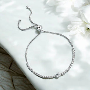 1.7CT Round Cut Moissanite Tennis Bracelet - Ornalux