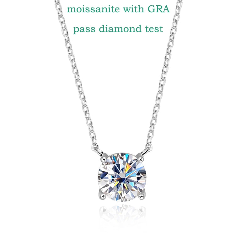 Classic Moissanite Necklace for Women - Ornalux