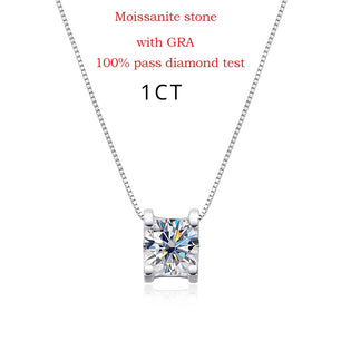 D Color 2CT Moissanite Pendant - Classic Wedding Necklace - Ornalux