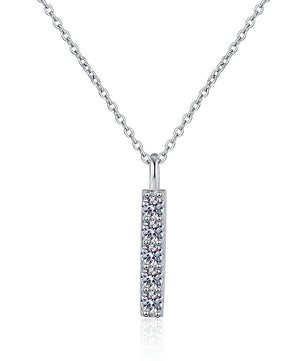 D Color 5 Gems Moissanite Necklace - Ornalux
