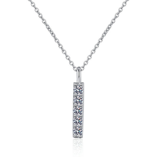 D Color 5 Gems Moissanite Necklace - Ornalux