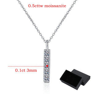 D Color 5 Gems Moissanite Necklace - Ornalux