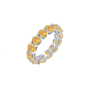 7CTTW Red Moissanite Eternity Ring S925 (8 Colors) - Ornalux