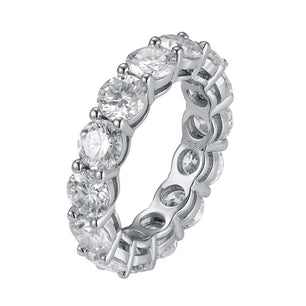 7CTTW Red Moissanite Eternity Ring S925 (8 Colors) - Ornalux