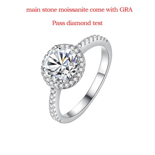 0.3-3CT Sparkling D Color Moissanite Ring - Ornalux