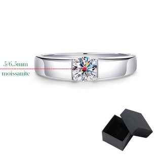 D Color 1CT Moissanite Men's Ring - Ornalux