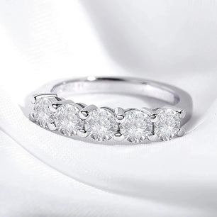 1.5CT Moissanite Diamond Wedding Ring - 5 stones - Ornalux