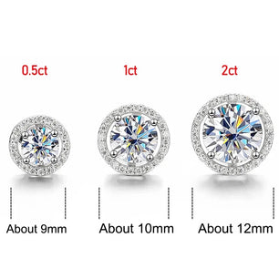 2CT Certified Moissanite Stud Earrings (2 Colors) - Ornalux