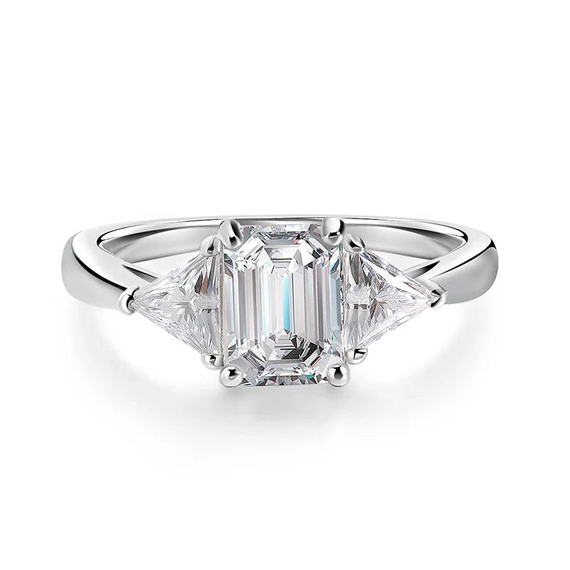 3Ct Full Moissanite Wedding Ring - Ornalux