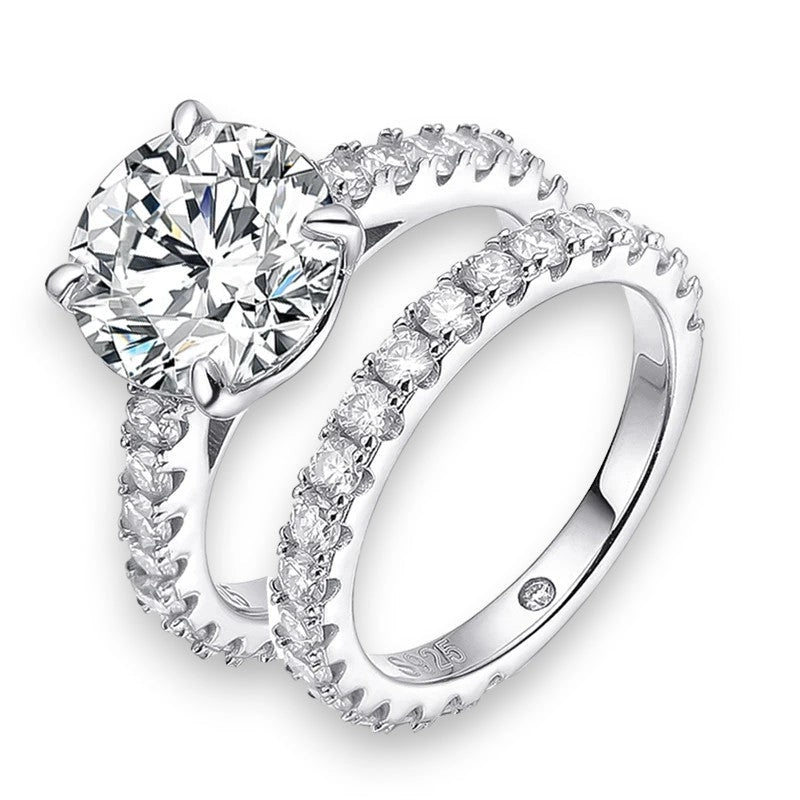 Luxury 4.15Cttw Moissanite Wedding Diamond Ring - Ornalux