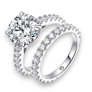 Luxury 4.15Cttw Moissanite Wedding Diamond Ring - Ornalux