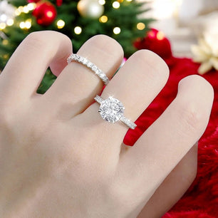 Luxury 4.15Cttw Wedding Diamond Ring Set