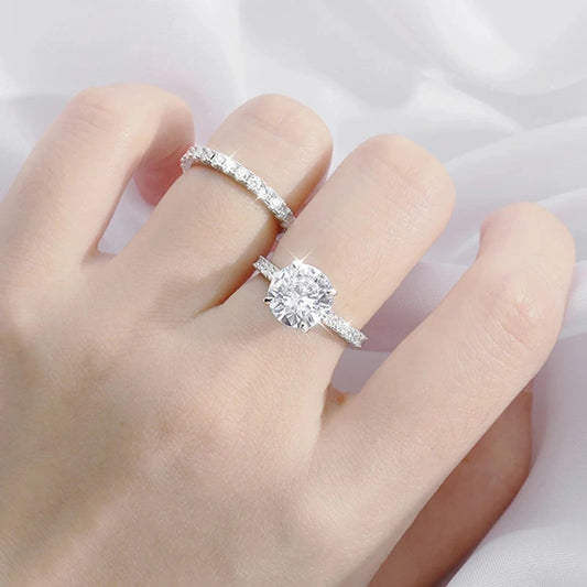 Luxury 4.15Cttw Moissanite Wedding Diamond Ring - Ornalux