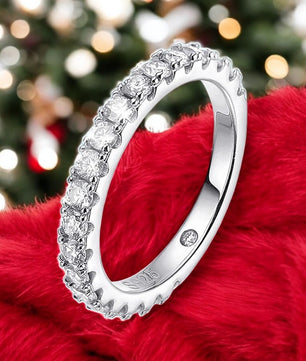 Luxury 4.15Cttw Moissanite Wedding Diamond Ring Set - Ornalux