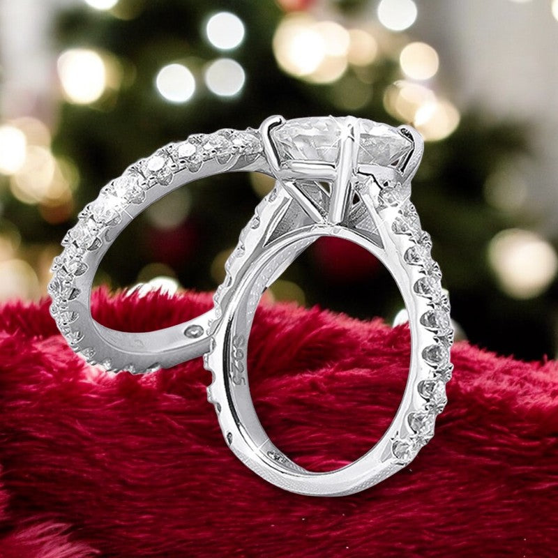 Luxury 4.15Cttw Wedding Diamond Ring Set