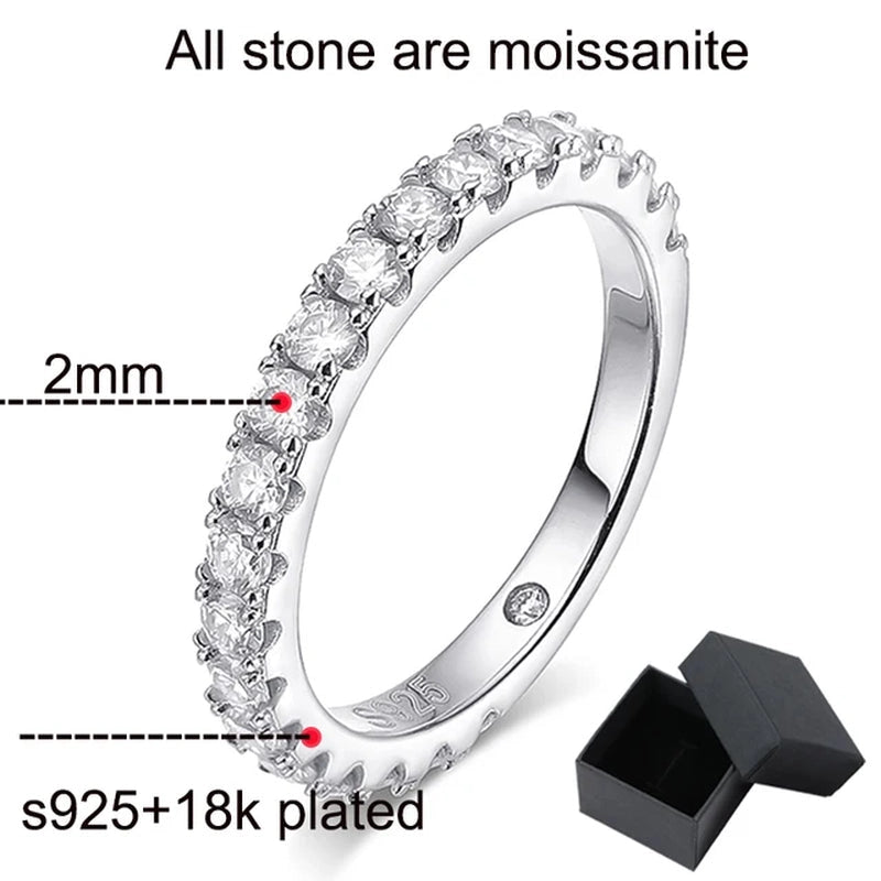 Luxury 4.15Cttw Moissanite Wedding Diamond Ring - Ornalux