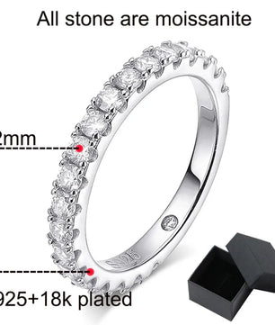 Luxury 4.15Cttw Moissanite Wedding Diamond Ring Set - Ornalux