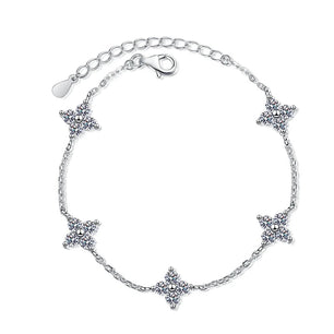 2Cttw Moissanite Bracelet - Luxury Chain with D Color VVS1 Stones - Ornalux