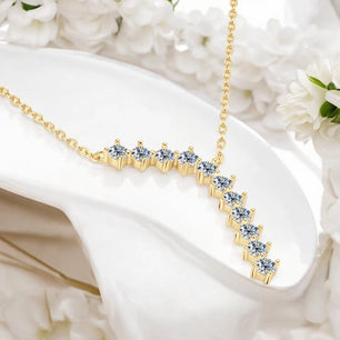 1.1Cttw Moissanite Diamond Y Necklace - Luxury Gift - Ornalux