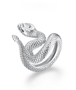 Moissanite Pear Cut Snake Ring - D VVS1 Color, Trendy Gift - Ornalux