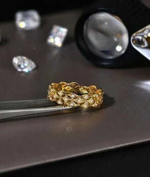 Moissanite Diamond Eternity Matching Band - Ornalux