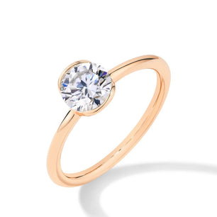 1CT D Color Moissanite Ring GRA - Gold Fine Jewelry - Ornalux