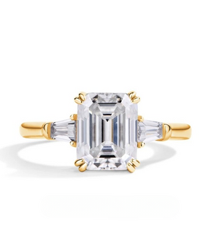 Luxury 3CT Radiant/Emerald Cut Moissanite Diamond Ring - Ornalux