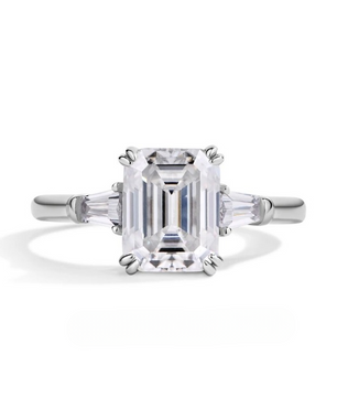 Luxury 3CT Radiant/Emerald Cut Moissanite Diamond Ring - Ornalux