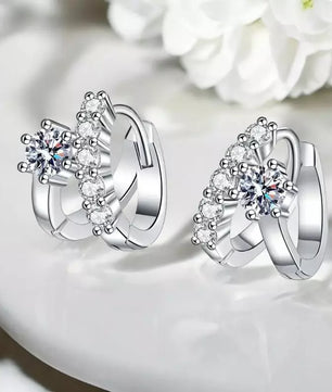 Certified Moissanite Stud Earrings - Sparkling Earrings - Ornalux