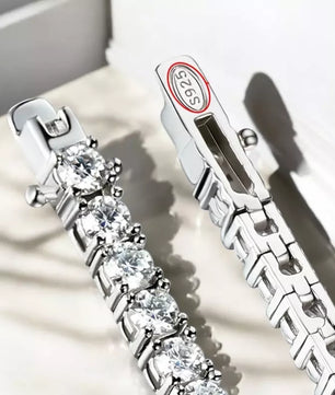 Sparkling Moissanite Tennis Chain Necklace - Ornalux