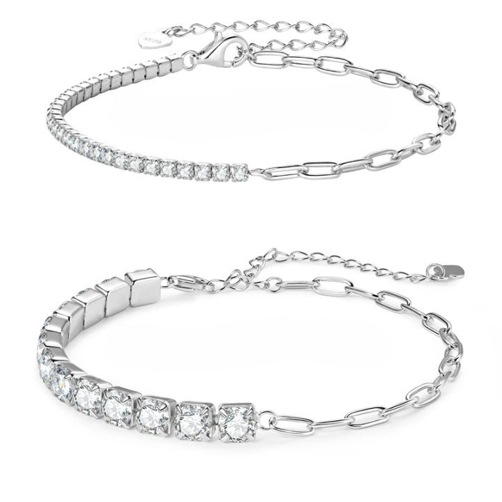 Certified D Color Moissanite Diamond Bracelet - Trendy - Ornalux