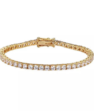 18k Gold Plated Moissanite Tennis Bracelet - Ornalux