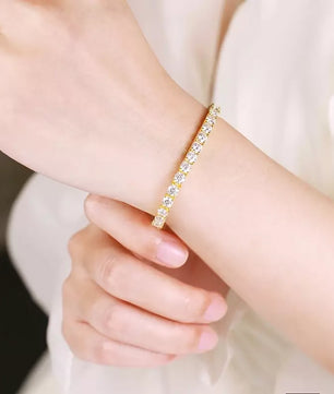 18k Gold Plated Moissanite Tennis Bracelet - Ornalux