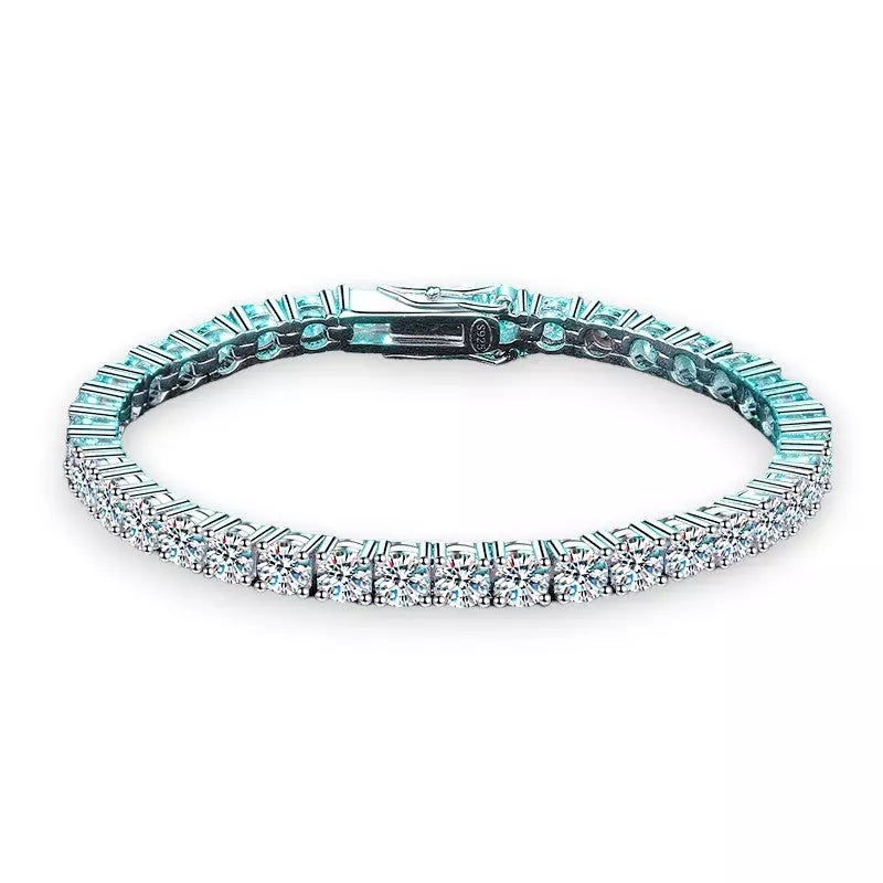 Moissanite Tennis Bracelet in Sterling Silver | 2-6.5MM - Ornalux