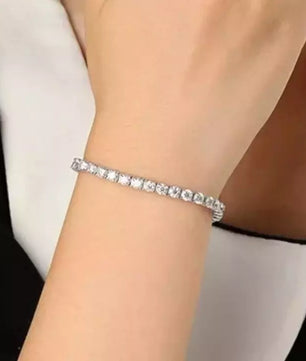 Moissanite Tennis Bracelet in Sterling Silver | 2-6.5MM - Ornalux