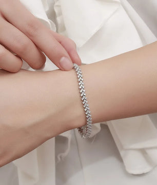 D Color Full Moissanite Tennis Bracelet - Ornalux