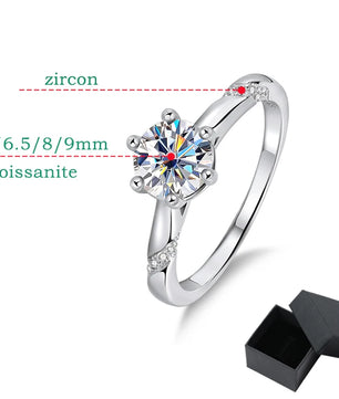 D Color 3 Carat Moissanite Engagement Ring - Ornalux