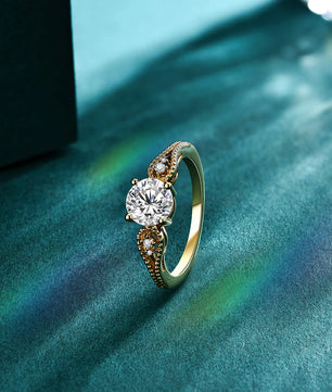 1.0CT Moissanite Gold Ring for Women - Ornalux