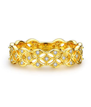 Moissanite Diamond Eternity Matching Band - Ornalux
