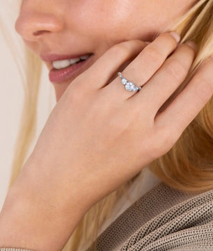 2.0Ct D Color Moissanite Wedding Ring - Ornalux