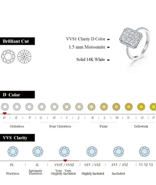 Luxury D Color Moissanite Ring - Anniversary Jewelry - Ornalux