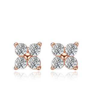 Classic Moissanite Stud Earrings - 4 Stones - Ornalux