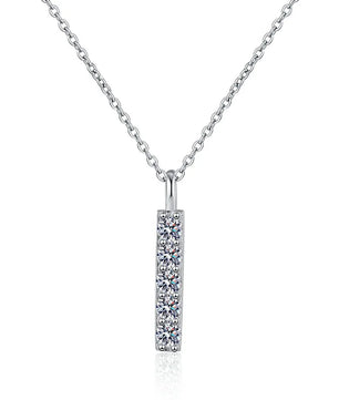 D Color 5 Gems Moissanite Necklace - Ornalux