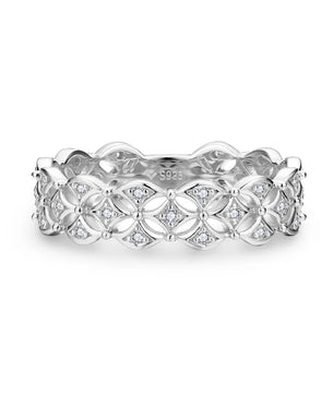 Moissanite Diamond Eternity Matching Band - Ornalux